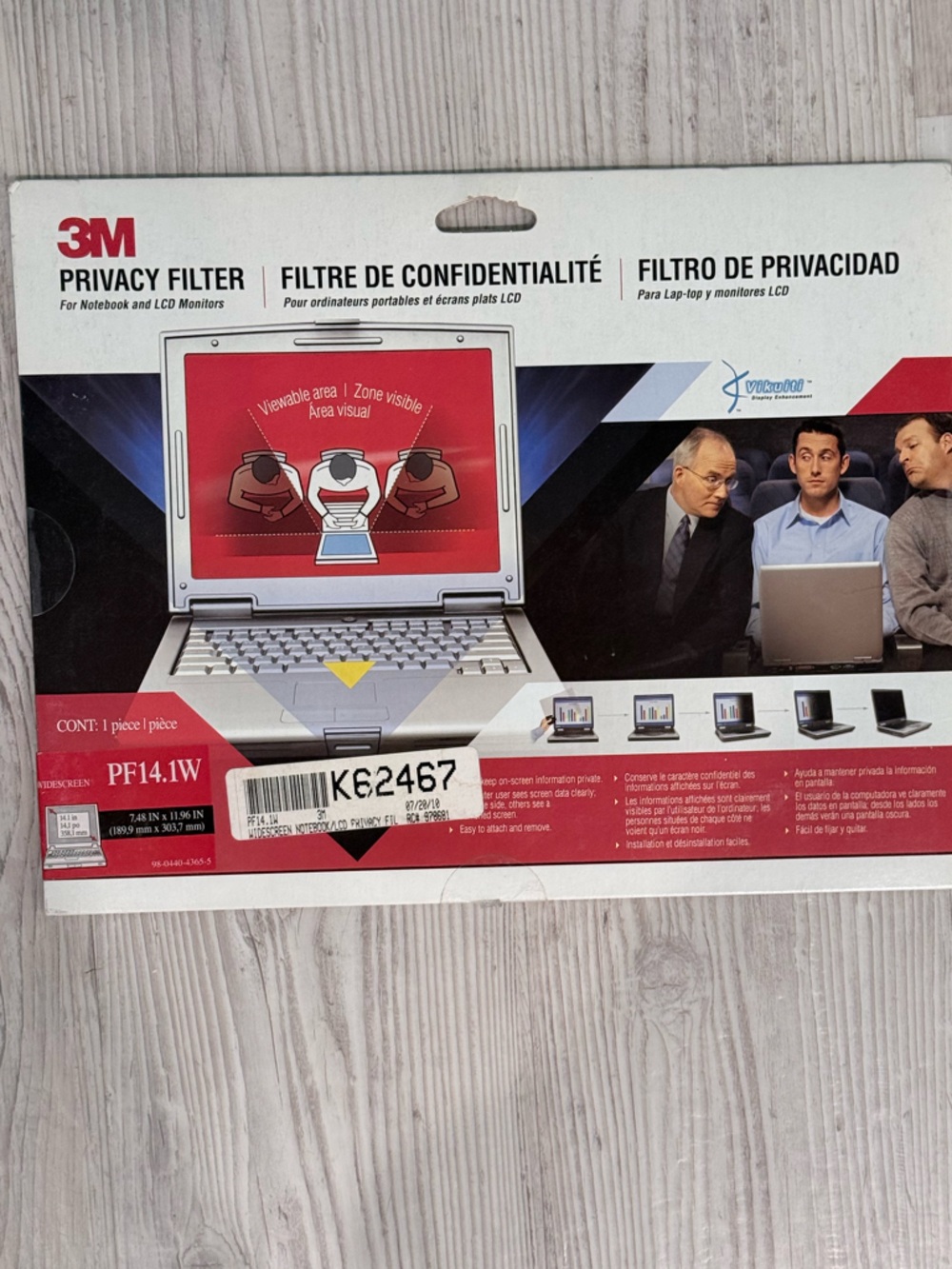 3M Privacy Filter for Laptop - Black